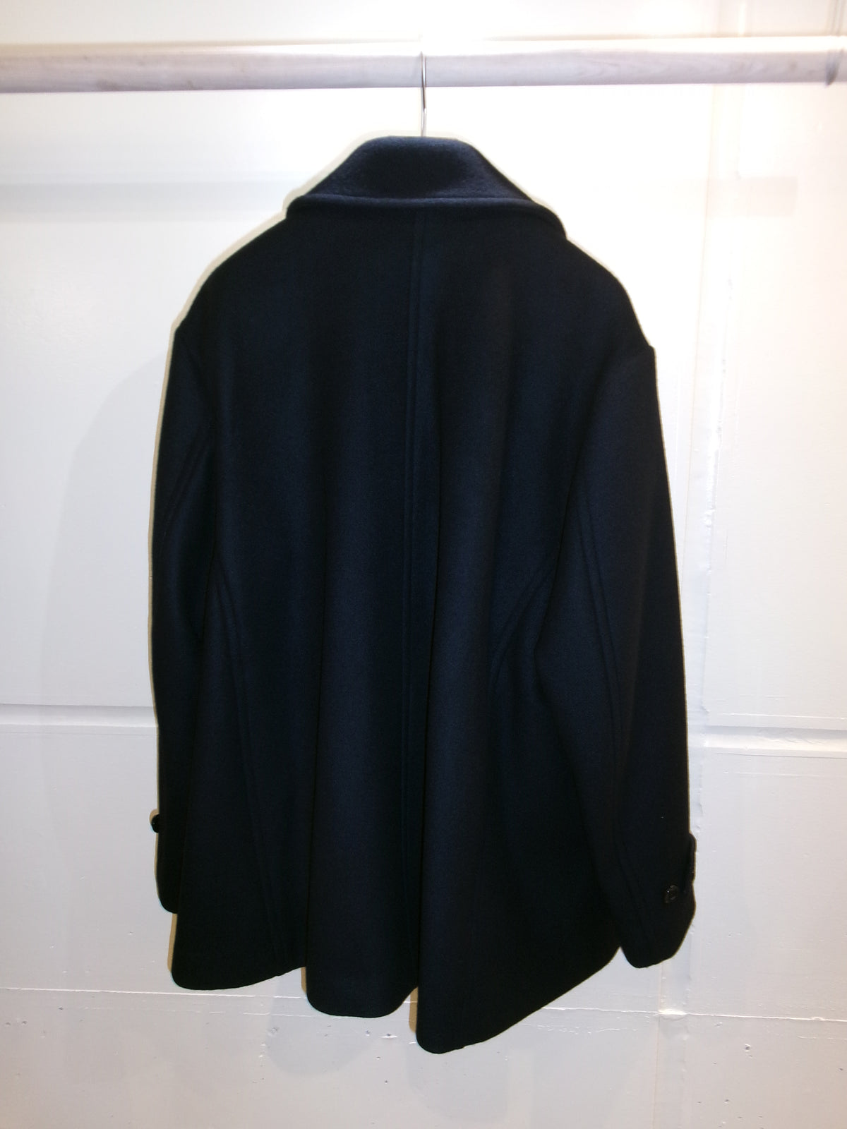 Ernie Palo Melton Pea Coat -Black-