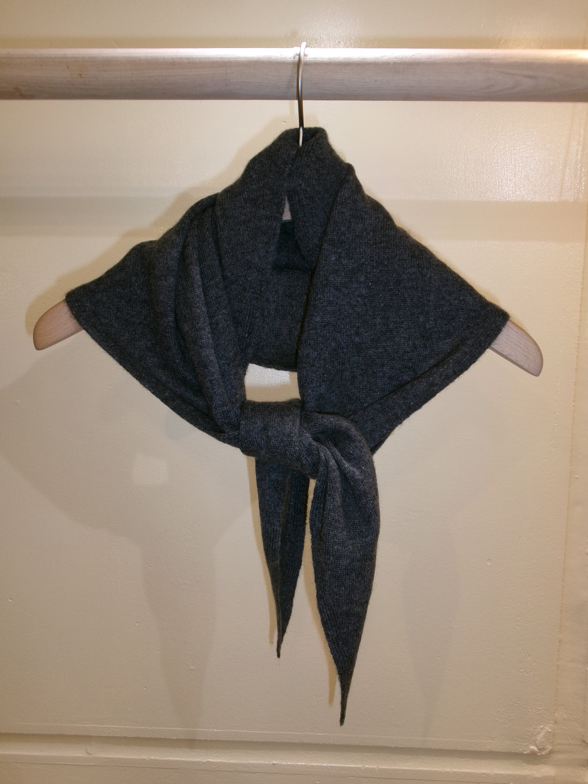 Ernie Palo Cashmere Scarf -Charcoal-