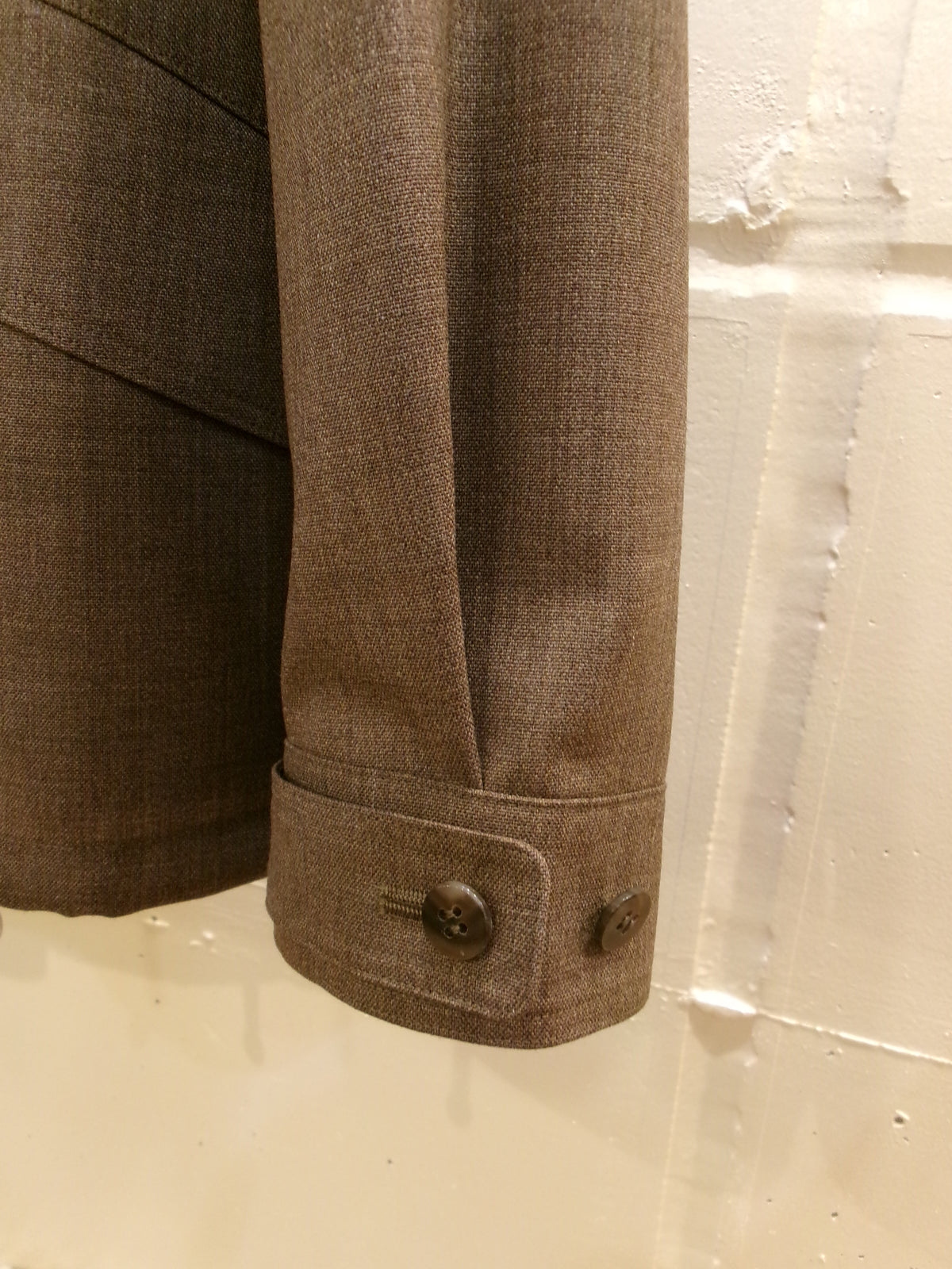 Cale Wool Stand Collar Button Coat