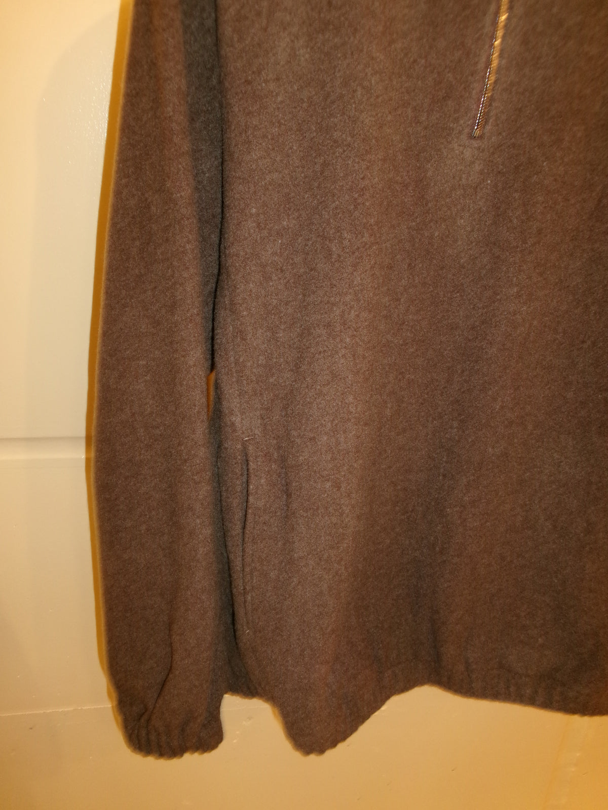 FUJI BRUSHED WOOL PULLOVER -Brown-