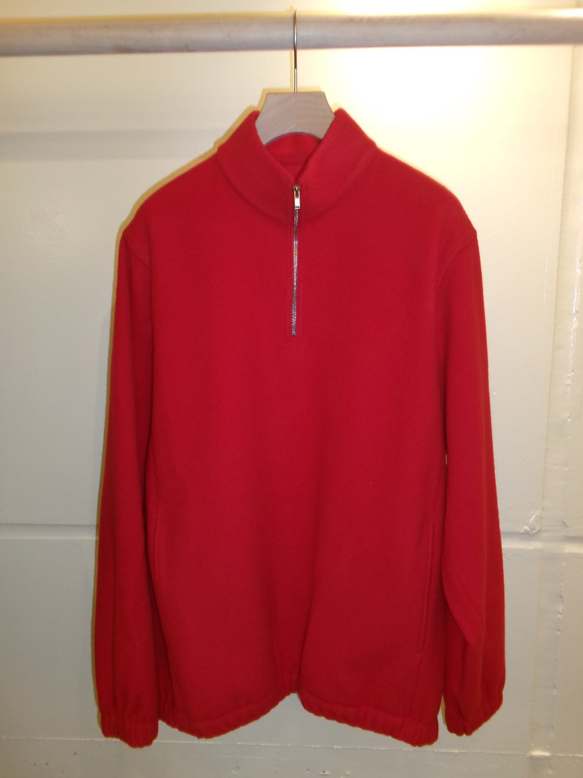 FUJI BRUSHED WOOL PULLOVER -Red-