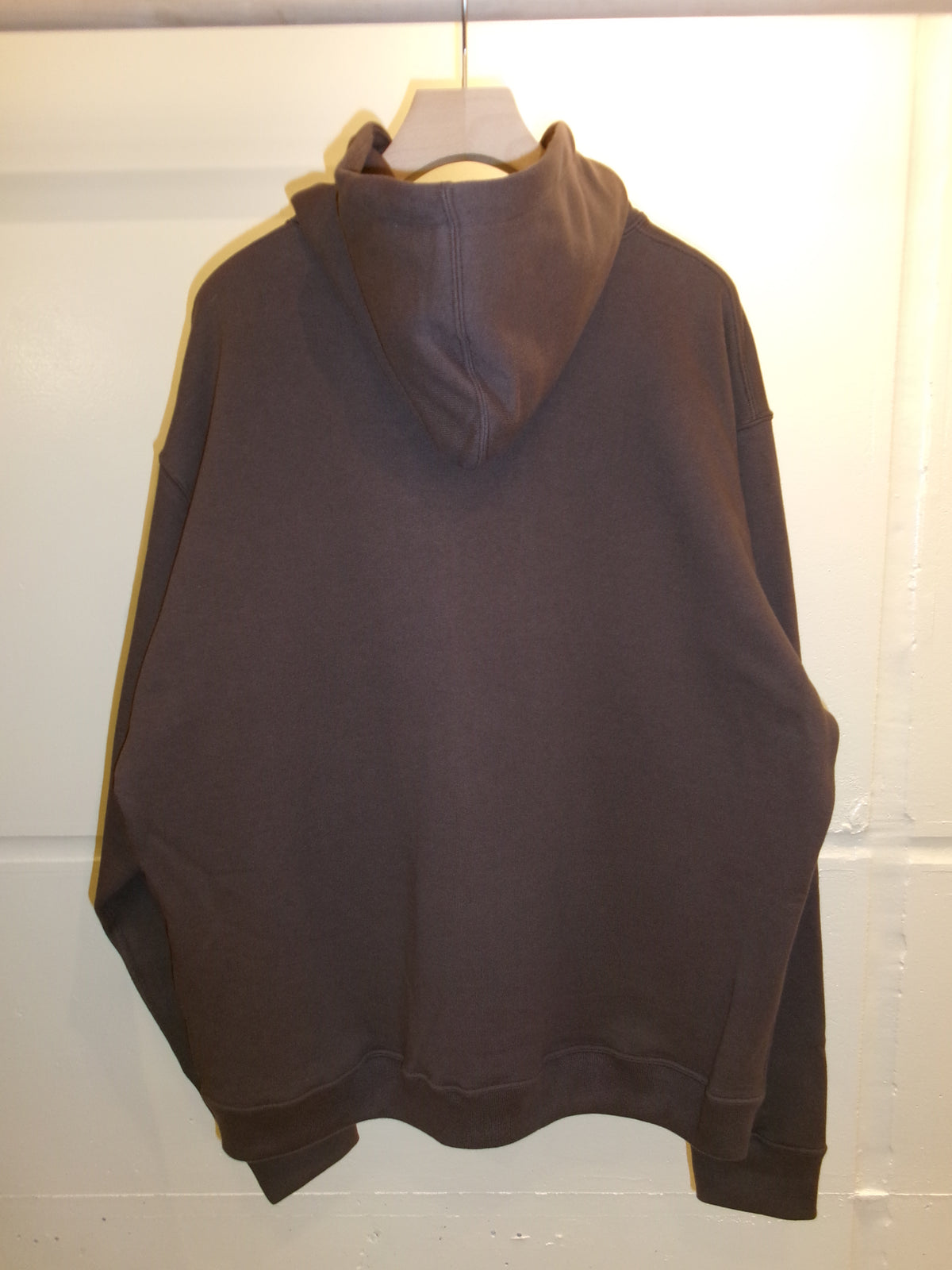 FUJI COTTON ZIP UP HOODIE -Brown-