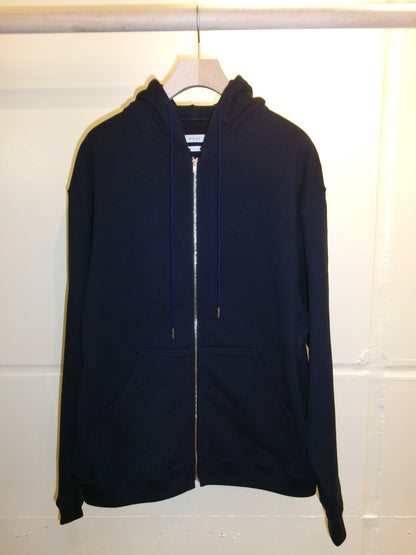 FUJI COTTON ZIP UP HOODIE -Navy-
