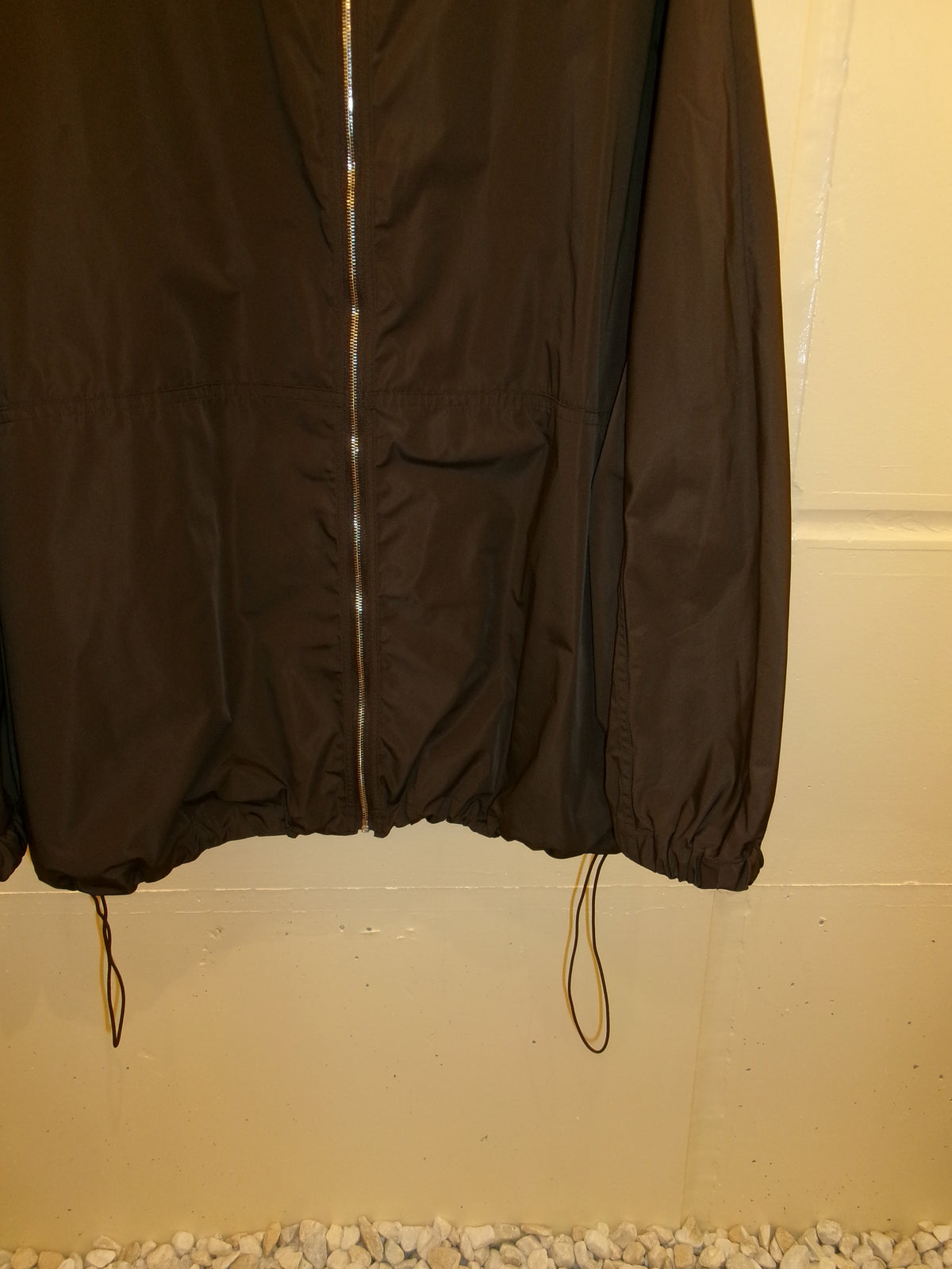 FUJI SILK POLYESTERLIGHT PARKA -Brown-