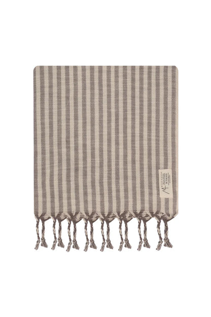 Mizar&Alcor Bath&Hand Towel -Striped Grey-