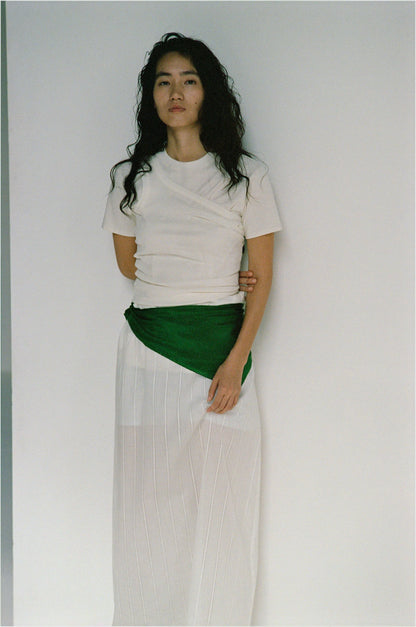 FUJI COTTON S/S T-SHIRTS(off white)