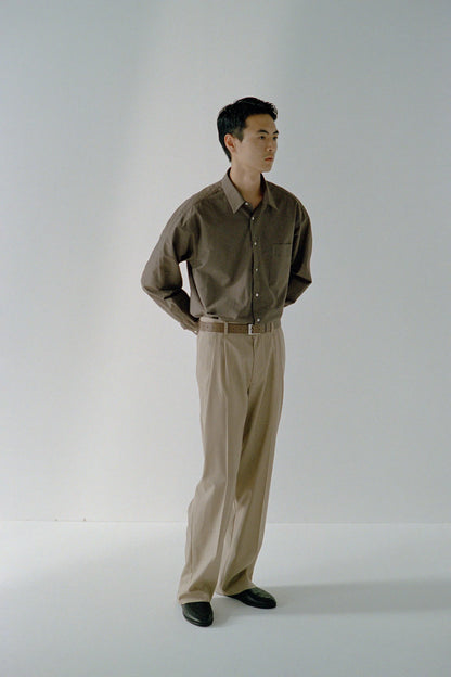 FUJI SILK COTTON STANDARD SHIRT(orange)
