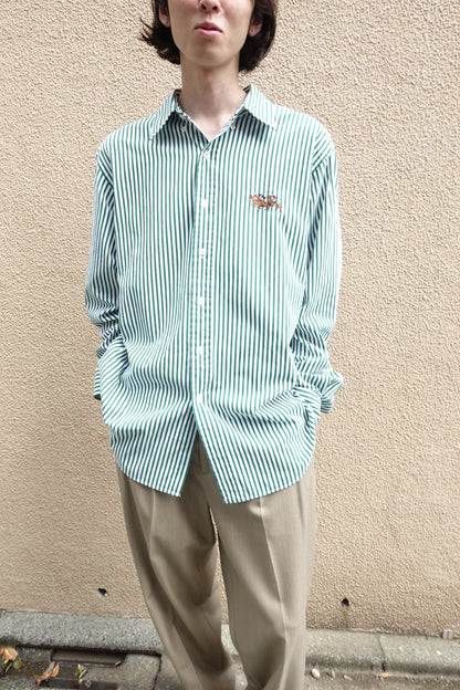Ralph Lauren  green white shirt