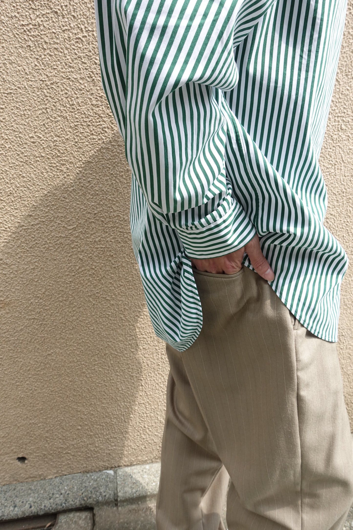 Ralph Lauren  green white shirt