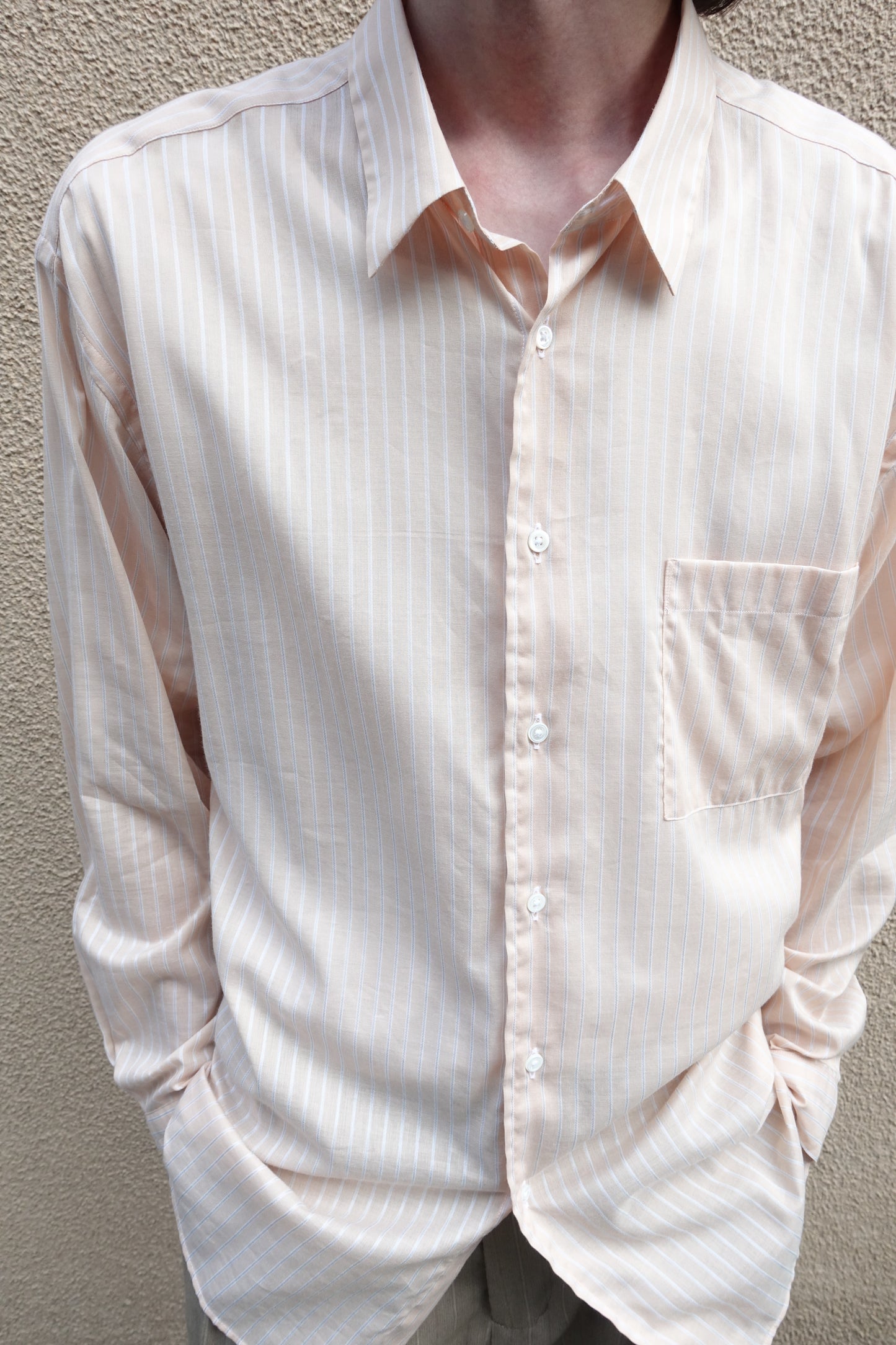 FUJI COTTON CUPRA STRIPE SHIRT