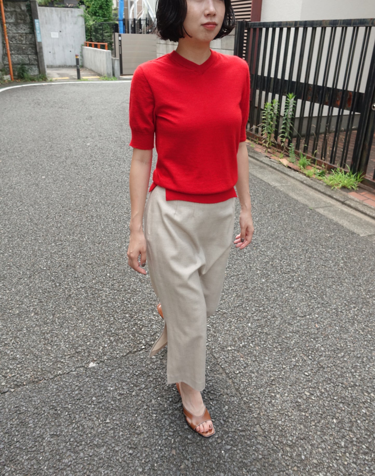 LOUIS VUITTON Cashmere Short-Sleeve Knit
