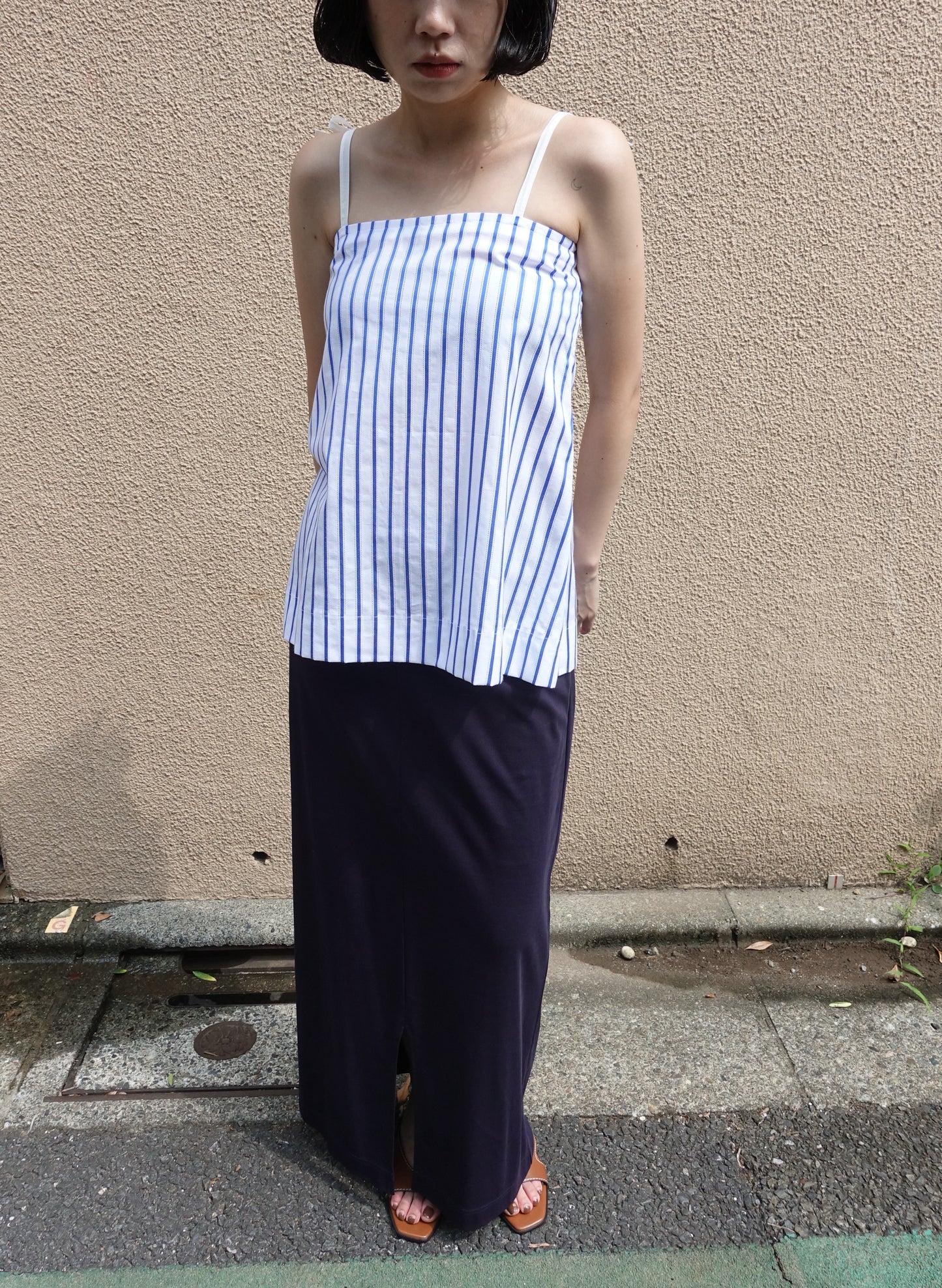 FUJI COTTON STRIPE CAMISOLE