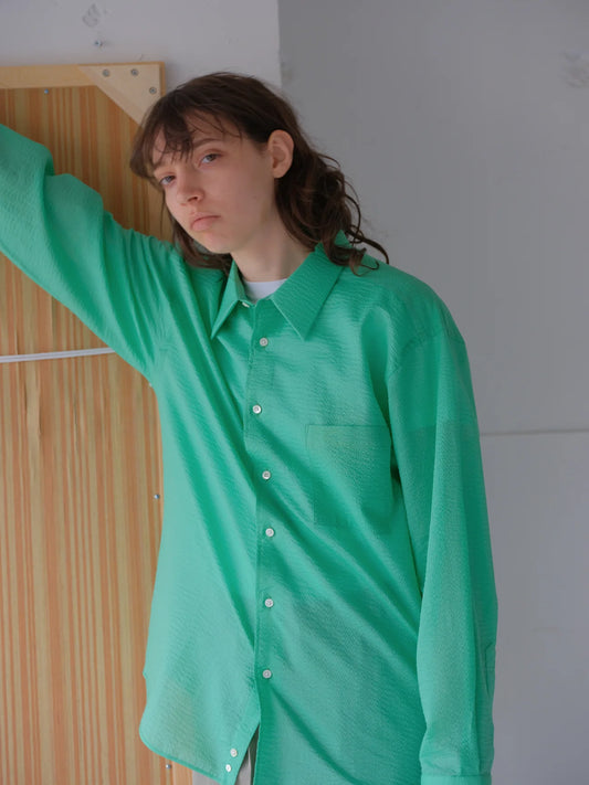 waffle shirt-green-