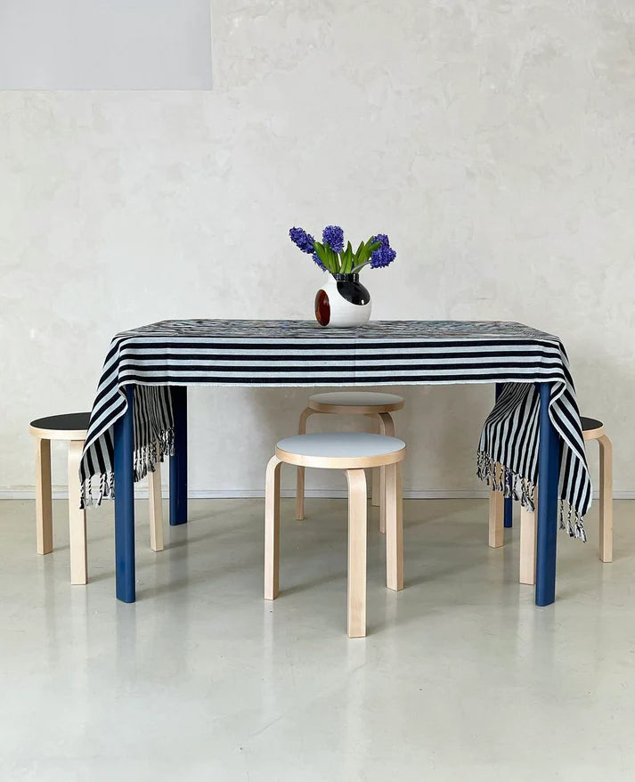 Mizar&Alcor Bath&Hand Towel -Striped Black-