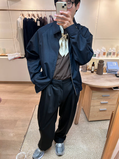 FUJI WOOL SILK TWO TUCK SLACKS