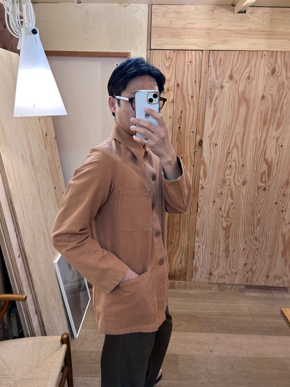 Vintage agnès b. Orange Cotton Work Jacket
