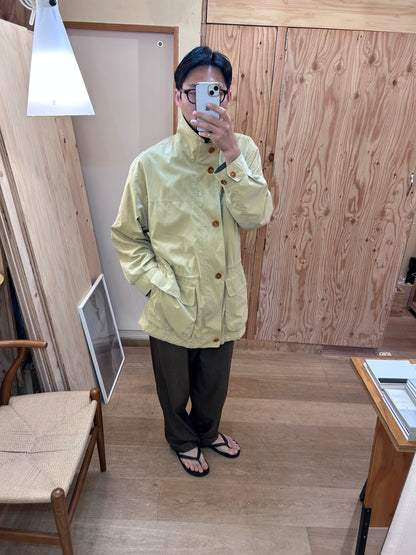 Vintage Yellow Stand Collar Blouson