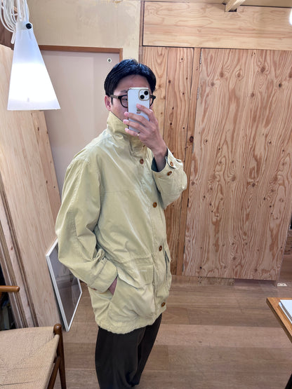 Vintage Yellow Stand Collar Blouson