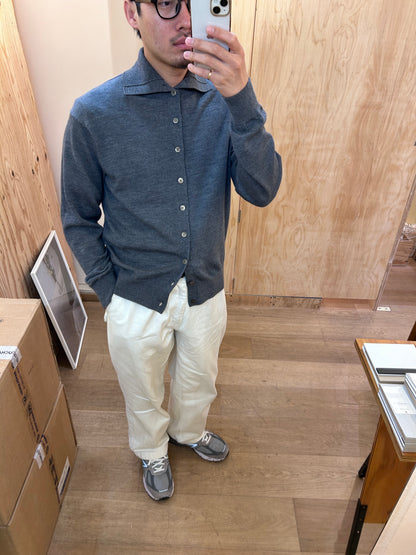 Ernie Palo Polo Kint Cardigan -Gray-