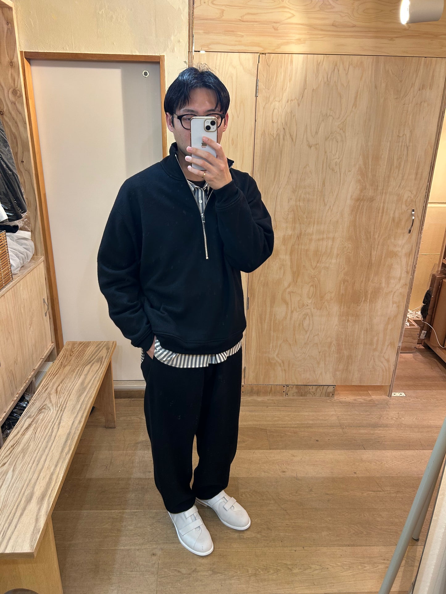 Cale wool rib-knit pants