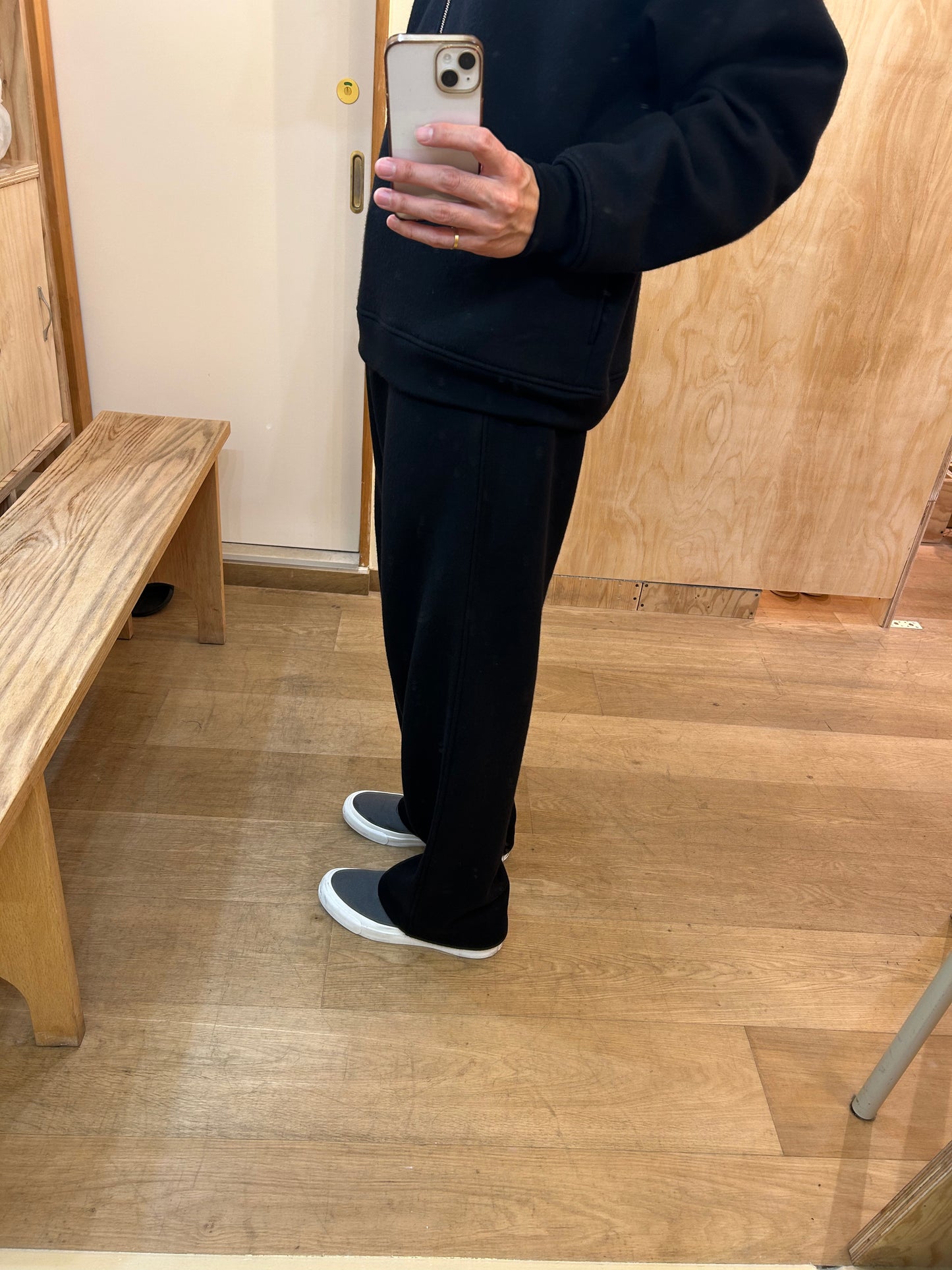 Cale Wool Straight Knit Pants