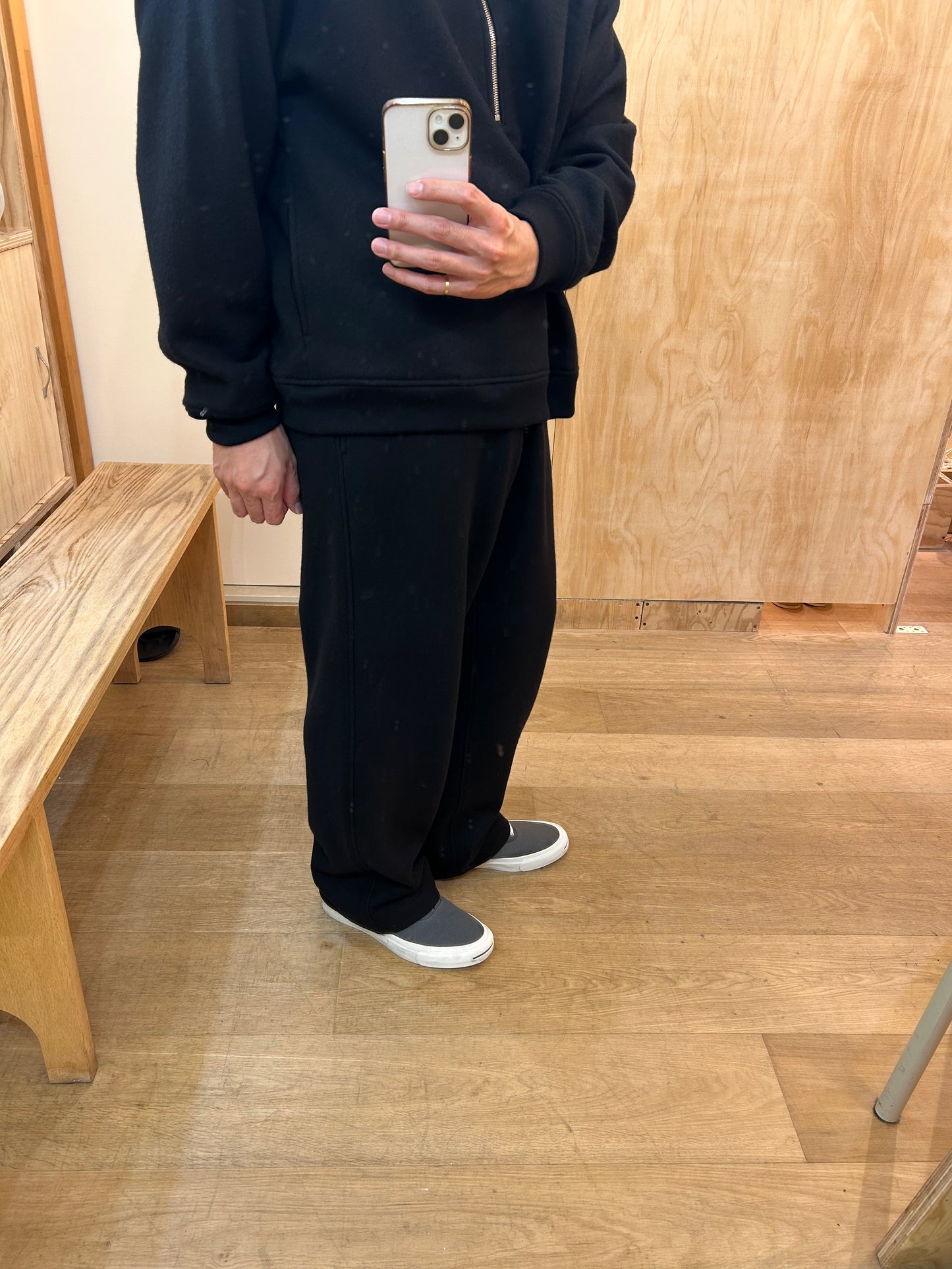 Cale Wool Straight Knit Pants