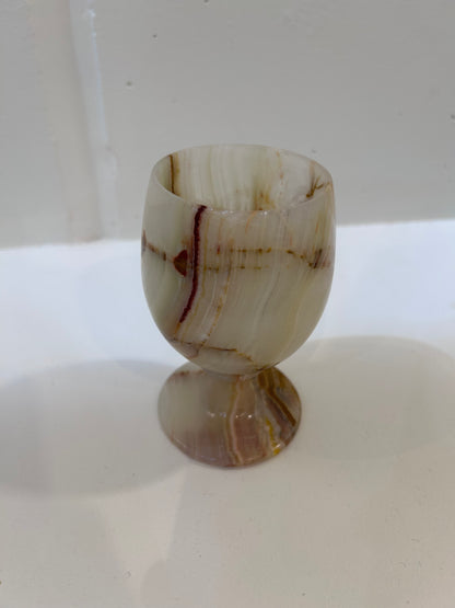 Beige Stone Wine Glass