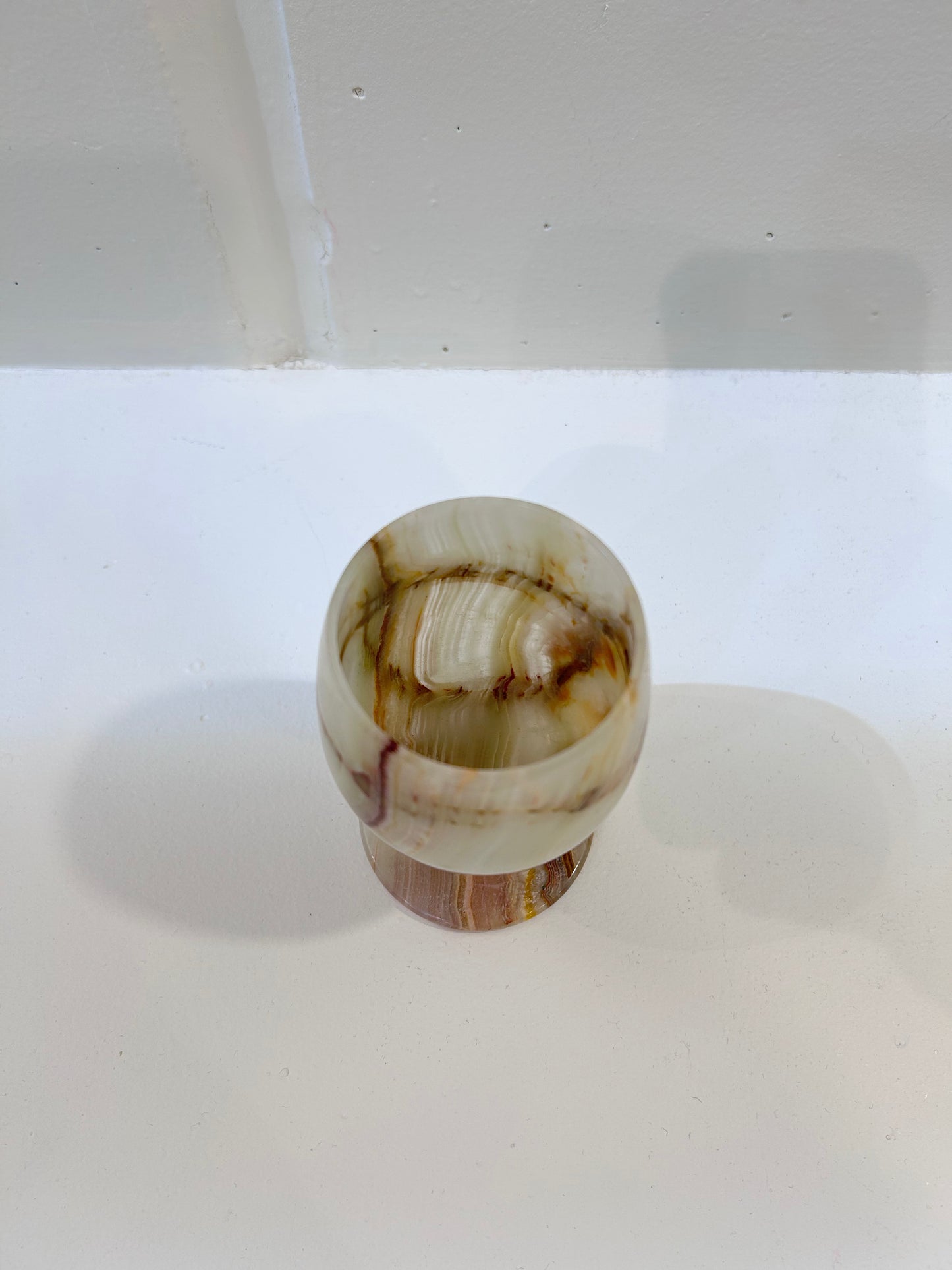 Beige Stone Wine Glass