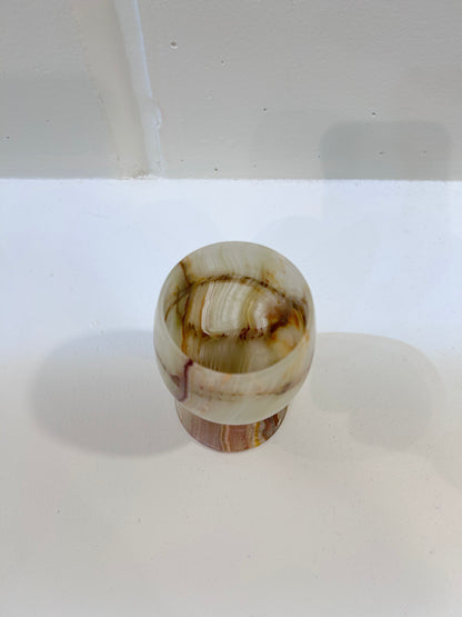 Beige Stone Wine Glass