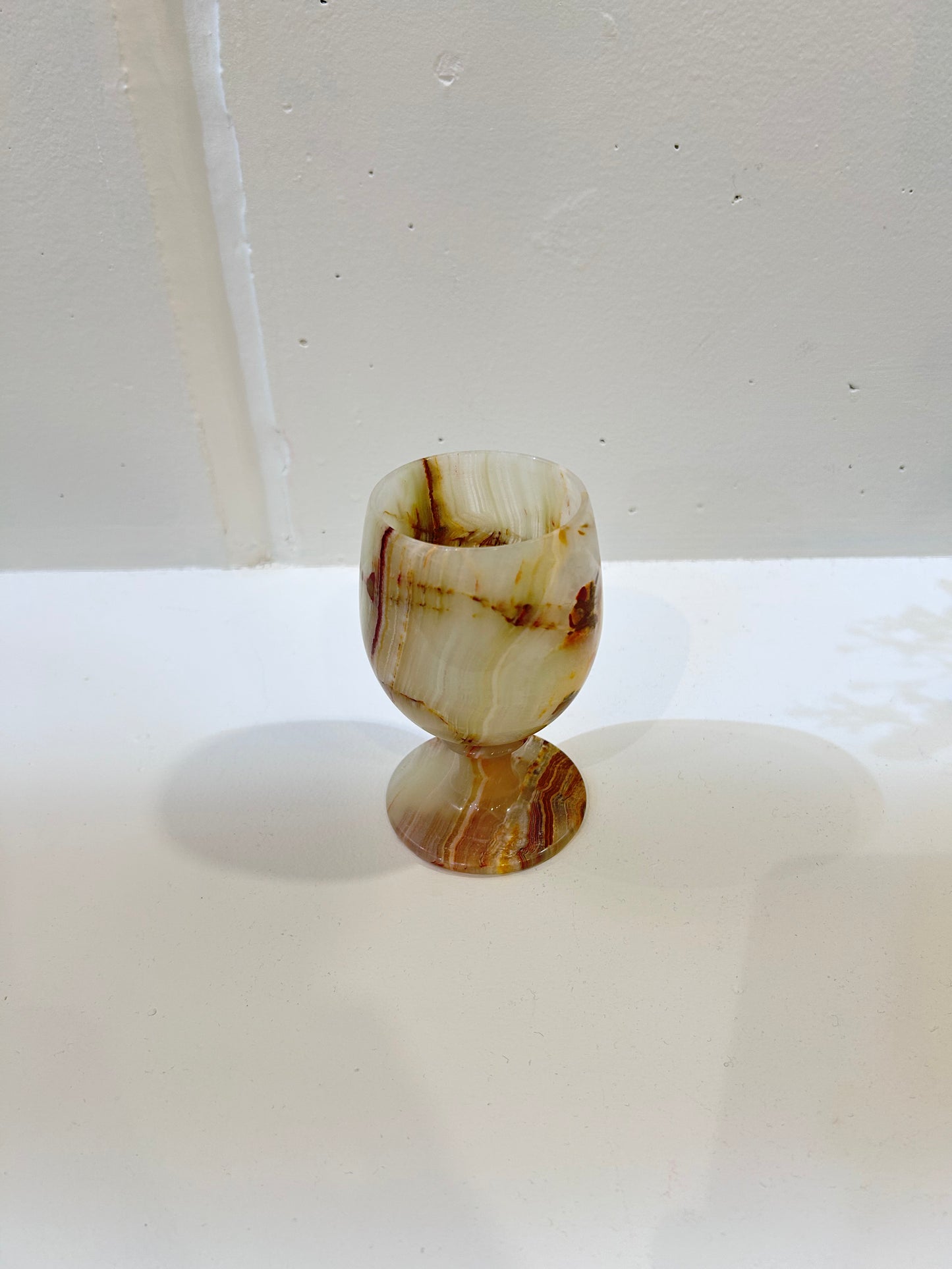 Beige Stone Wine Glass