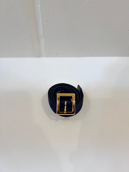 FUJI SUEDE BELT -NAVY-
