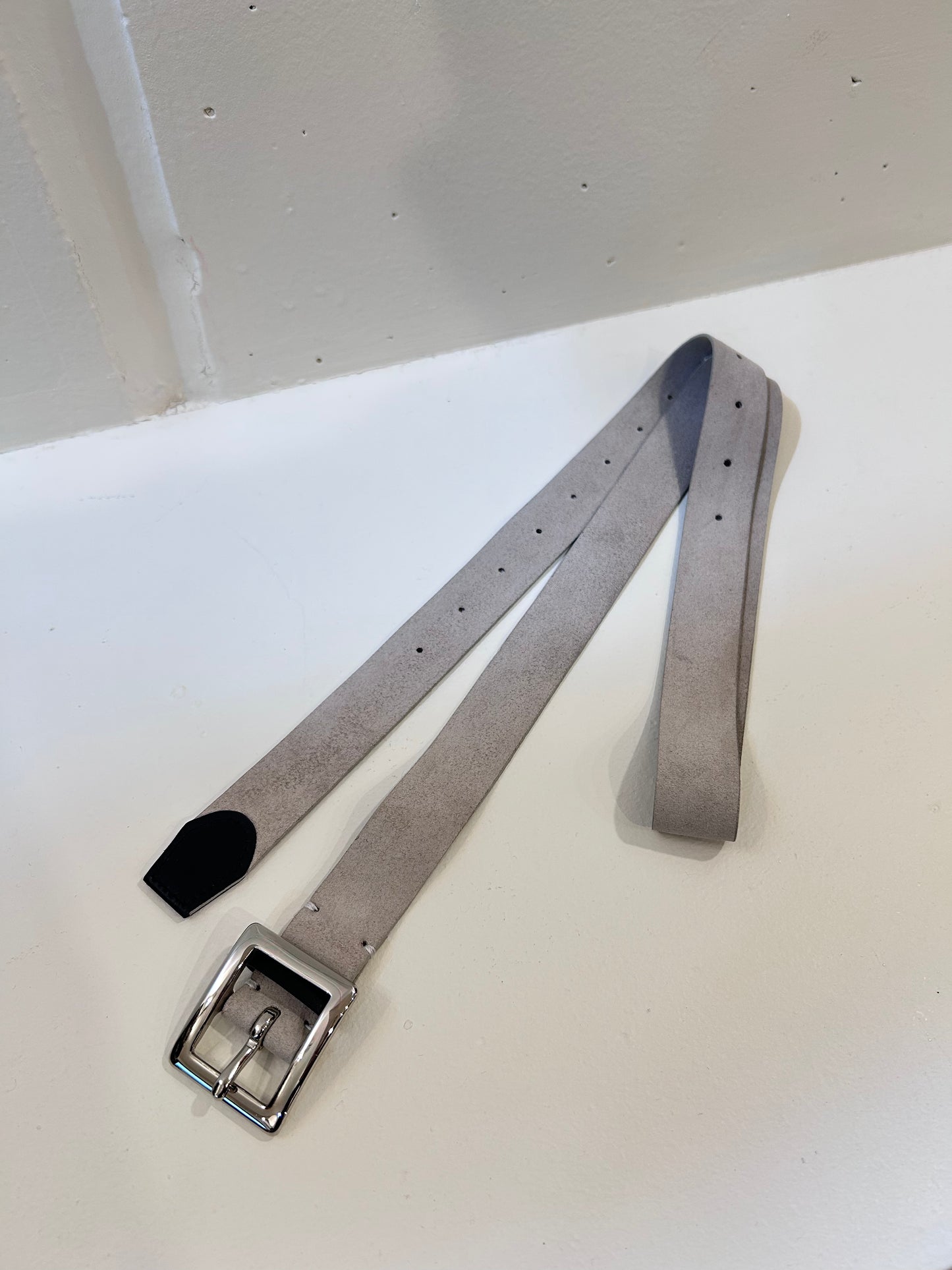 FUJI SUEDE BELT -GRAY-