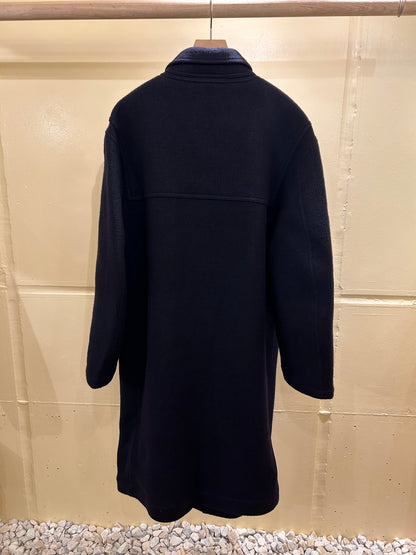 FUJI MELTON WOOL DUFFEL COAT -Navy-