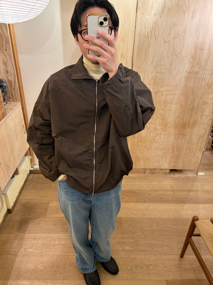 FUJI SILK POLYESTERLIGHT PARKA -Brown-