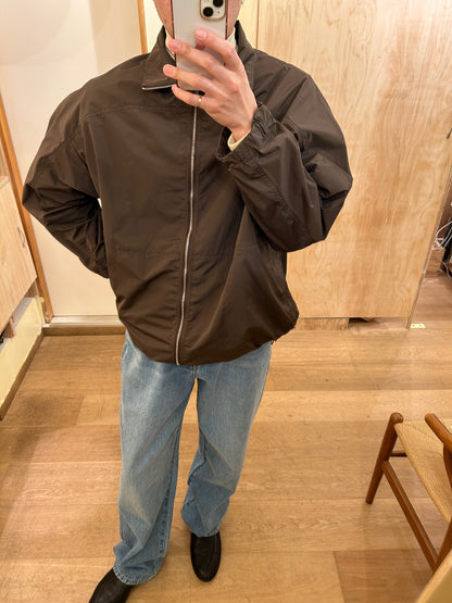 FUJI SILK POLYESTERLIGHT PARKA -Brown-