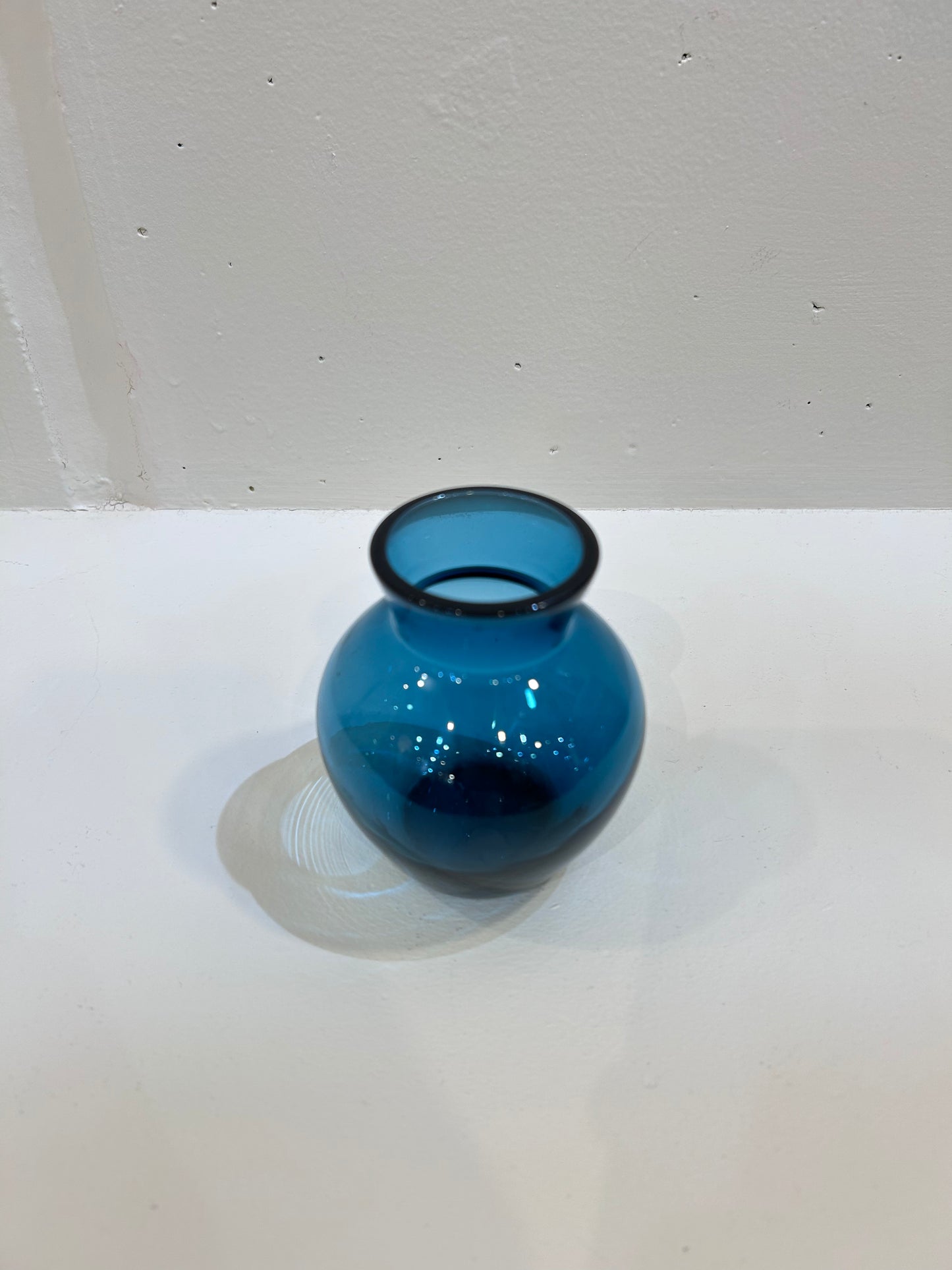 Blue Round Vase