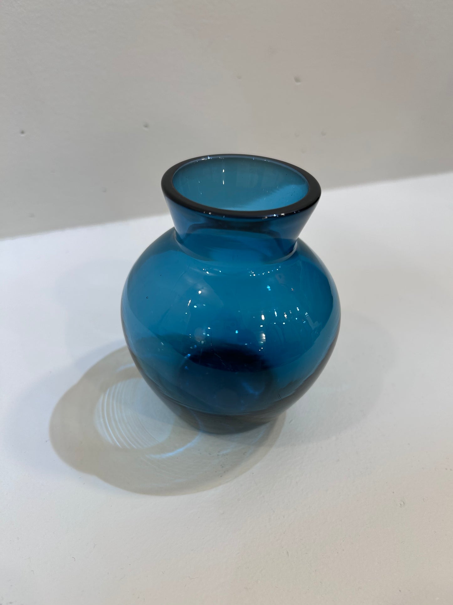 Blue Round Vase