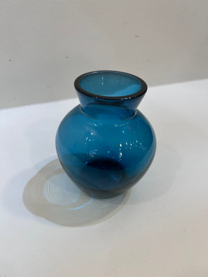 Blue Round Vase