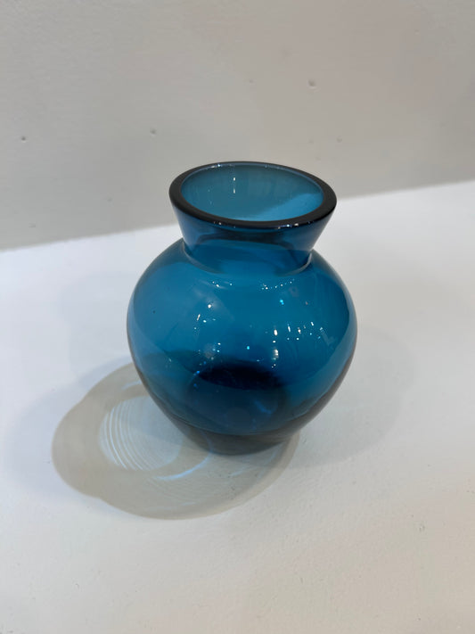 Blue Round Vase
