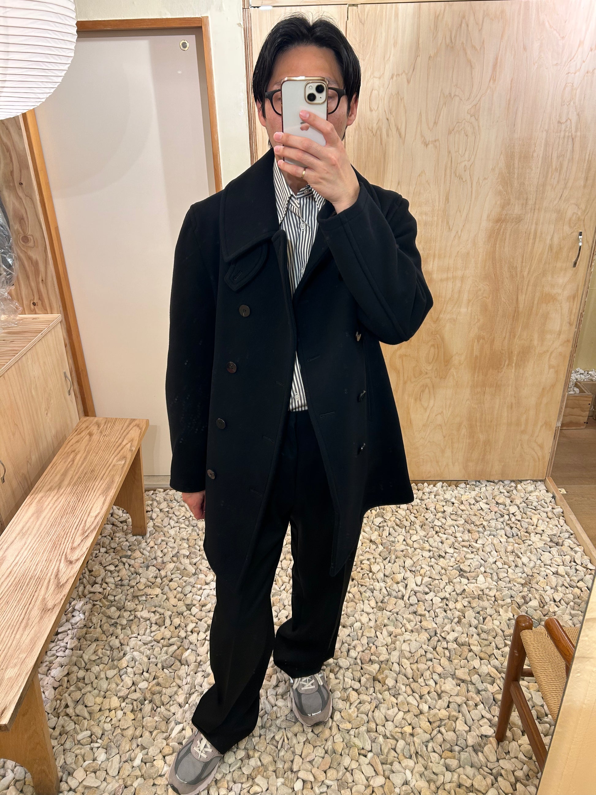 Cale Pea coat -Black-