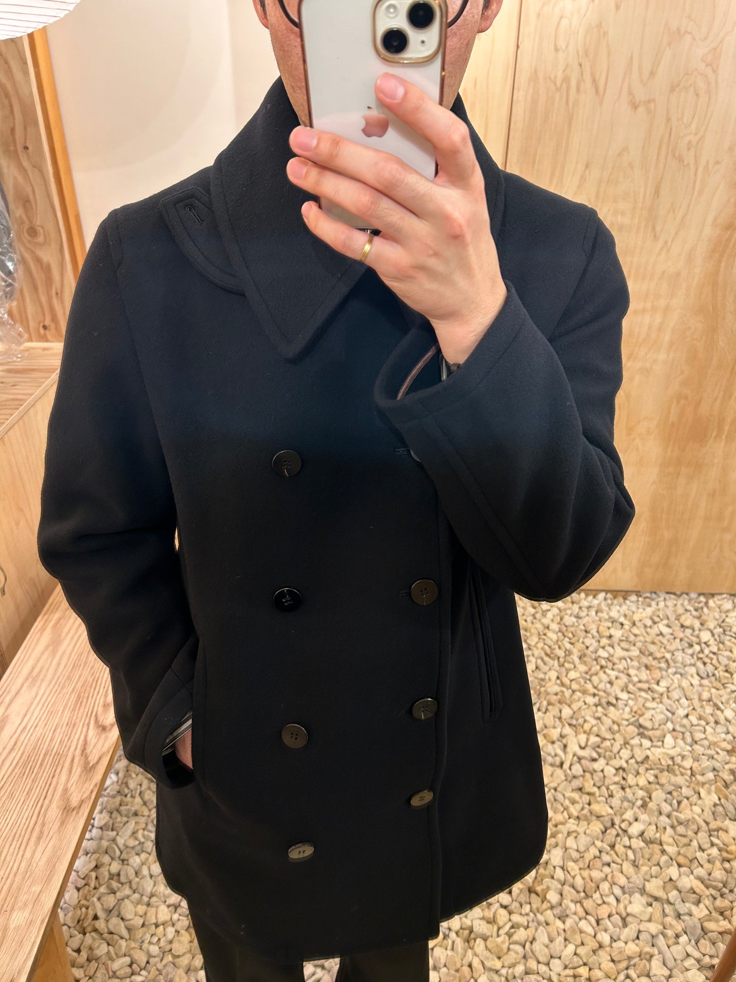 Cale Pea coat -Black-
