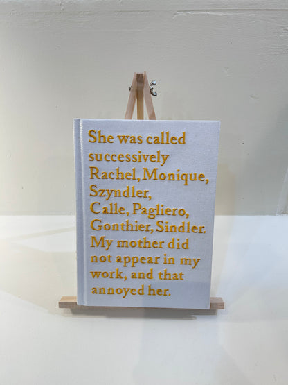 Sophie Calle/Rachel,Monique...