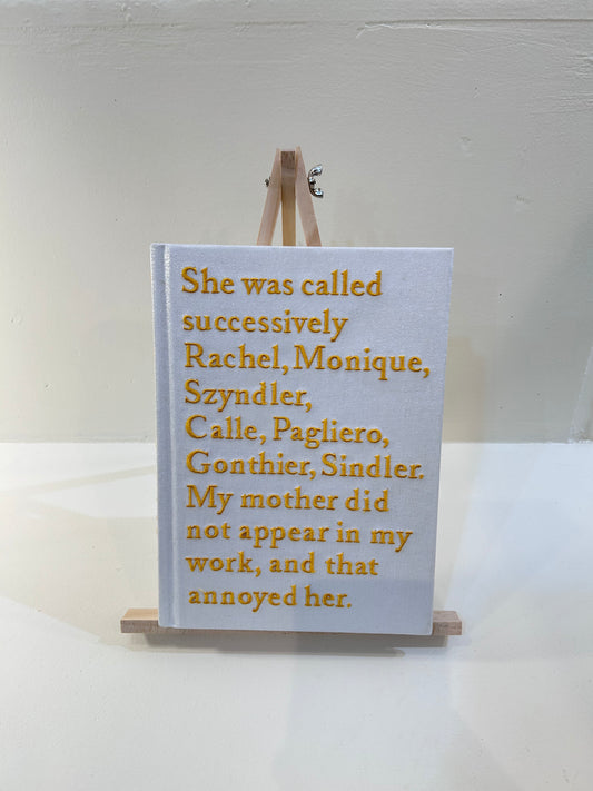 Sophie Calle/Rachel,Monique...