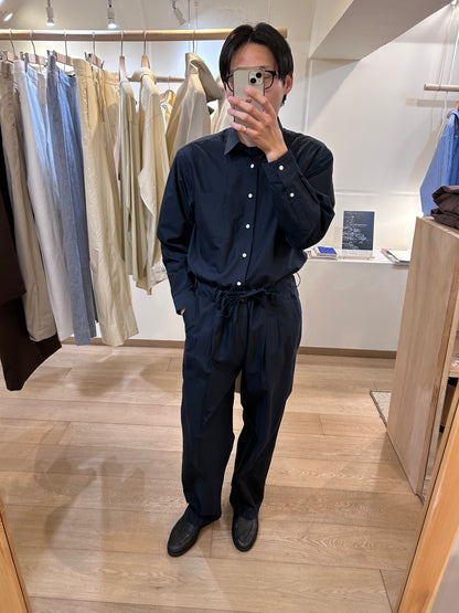 FUJI COTTON SILK BELTLESS PANTS