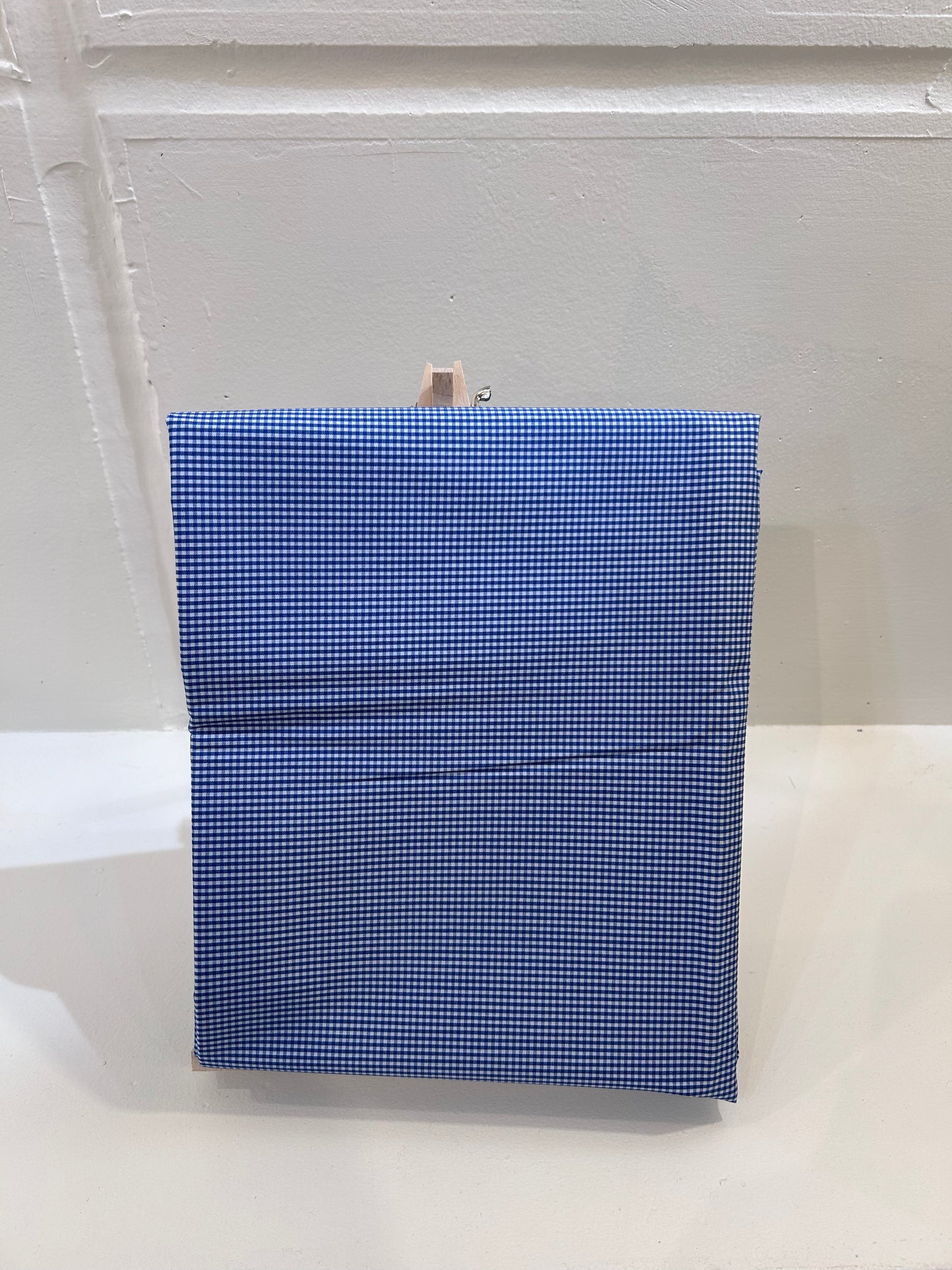 Deadstock Blue Gingham Check Fabric