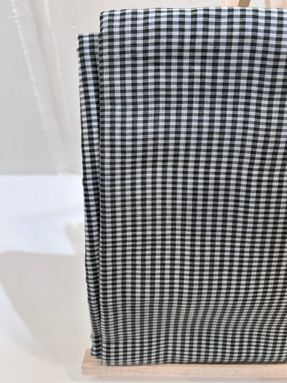 Deadstock Green Gingham Check Fabric