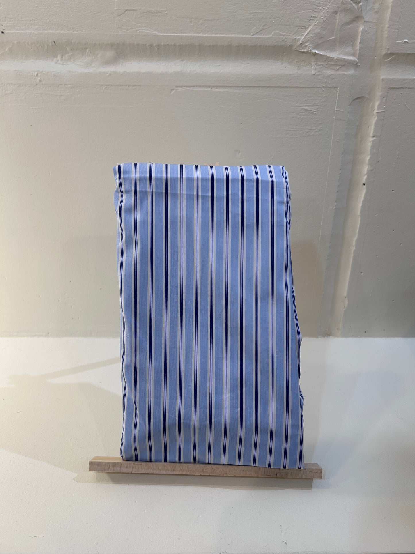 Blue Base Navy / White Stripe Fabric