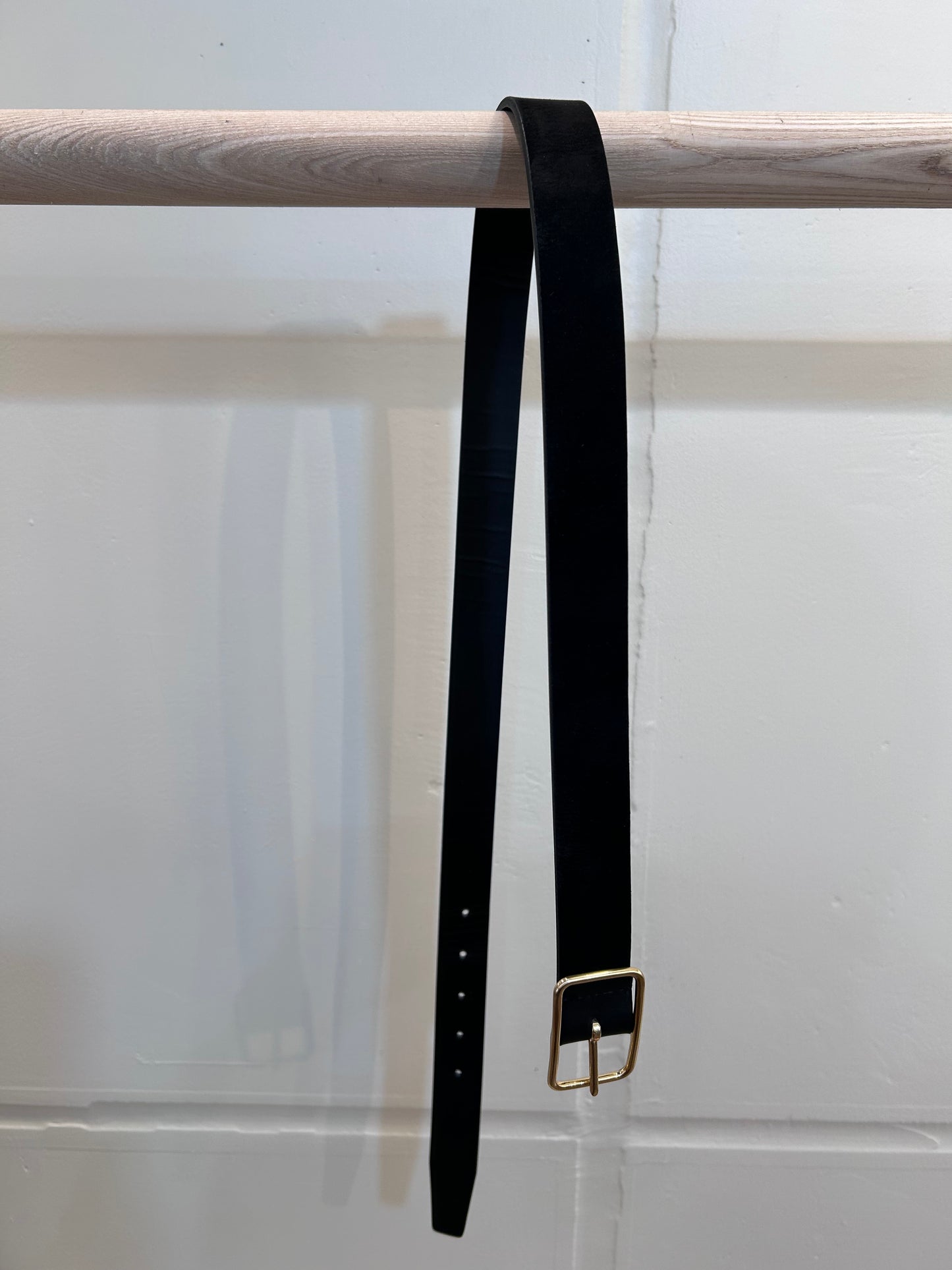 Cale Cow hide reversible belt -Black-