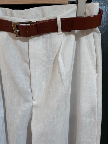 White linen slacks