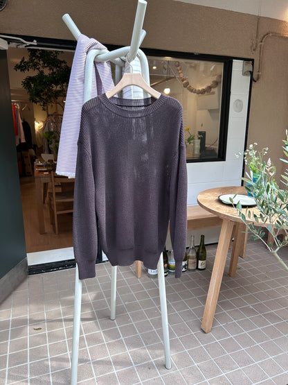 FUJI COTTON STANDARD KNIT(brown)